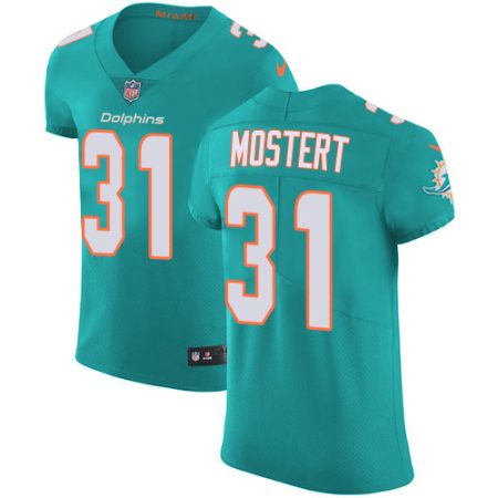 dolphins #31 raheem mostert aqua green team color men's stitched nfl vapor untouchable elite elite jersey