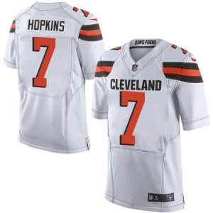 browns #7 dustin hopkins white men's stitched nfl new elite elite jersey