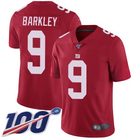 cheap Giants #9 Matt Barkley Red Youth Stitched NFL Limited Inverted Legend 100th Season Jersey