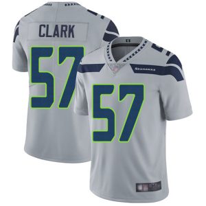 seahawks #57 frank clark grey alternate youth stitched nfl vapor untouchable limited cheap jersey