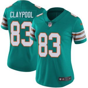 wholesale Dolphins #83 Chase Claypool Aqua Green Alternate Women's Stitched NFL Vapor Untouchable Limited Jersey