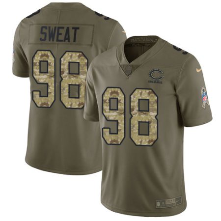 bears #98 montez sweat olive/camo men's stitched nfl limited 2017 salute to service wholesale jersey