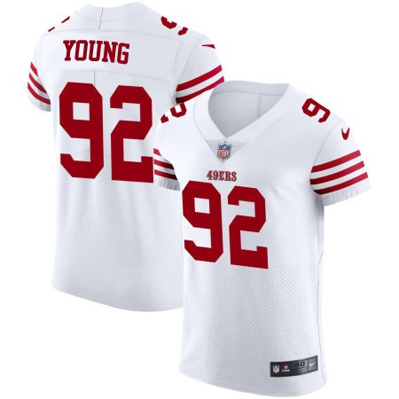 elite San Francisco 49ers #92 Chase Young White Men's 2022-23 Authentic Stitched NFL Vapor Untouchable Elite Jersey