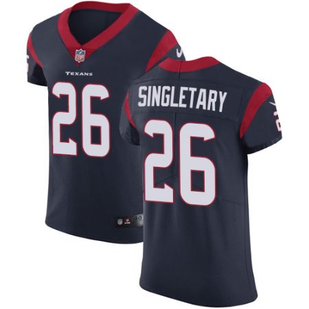 Texans #26 Devin Singletary Navy Blue Team Color Men's Stitched NFL Vapor Untouchable Elite Jersey