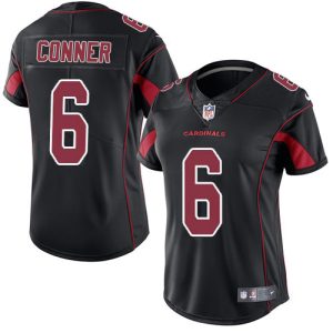 cheap Cardinals #6 James Conner Black Women's Stitched NFL Limited Rush Jersey