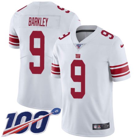 giants #9 matt barkley white men's stitched nfl 100th season vapor untouchable limited cheap jersey