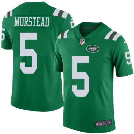 jets #5 thomas morstead green youth stitched nfl elite rush elite jersey