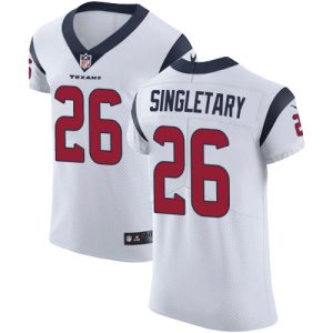 Texans #26 Devin Singletary White Men's Stitched NFL New Elite Jersey