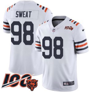 Bears #98 Montez Sweat White Youth Stitched NFL 100th Season Vapor Limited Jersey