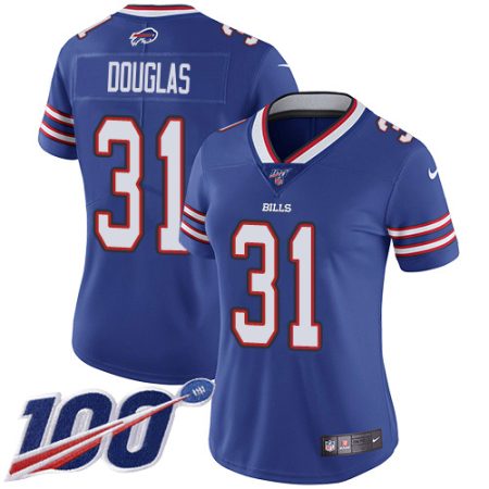 Bills #31 Rasul Douglas Royal Blue Team Color Women's Stitched NFL 100th Season Vapor Untouchable Limited Jersey