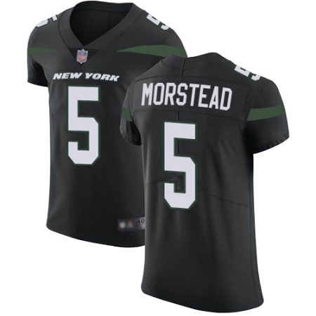 jets #5 thomas morstead black alternate men's stitched nfl new elite wholesale jersey