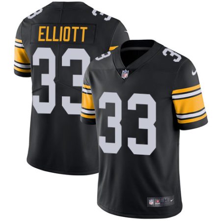 steelers #33 jalen elliott black alternate men's stitched nfl vapor untouchable limited elite jersey