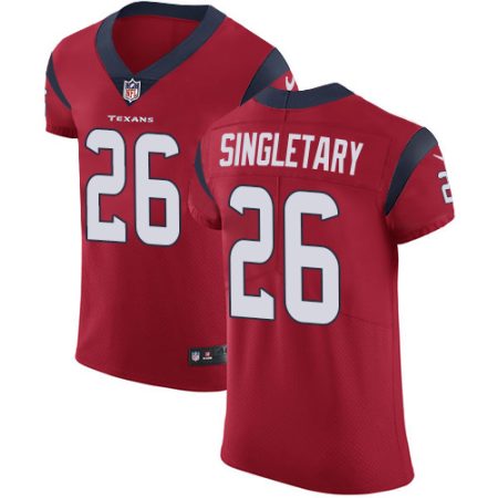 texans #26 devin singletary red alternate men's stitched nfl new elite elite jersey