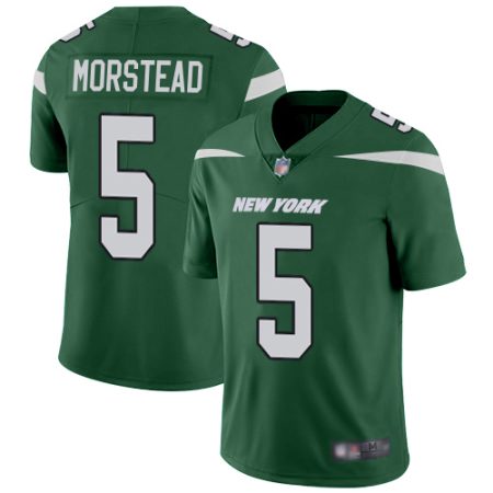 jets #5 thomas morstead green team color youth stitched nfl vapor untouchable limited elite jersey