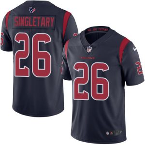 texans #26 devin singletary navy blue men's stitched nfl limited rush cheap jersey