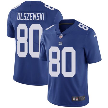 giants #80 gunner olszewski royal blue team color youth stitched nfl vapor untouchable limited wholesale jersey