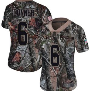 elite Cardinals #6 James Conner Camo Women's Stitched NFL Limited Rush Realtree Jersey