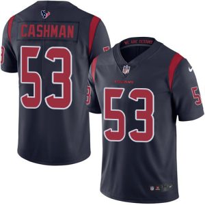 elite Texans #53 Blake Cashman Navy Blue Youth Stitched NFL Limited Rush Jersey