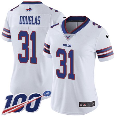 Bills #31 Rasul Douglas White Women's Stitched NFL 100th Season Vapor Untouchable Limited Jersey