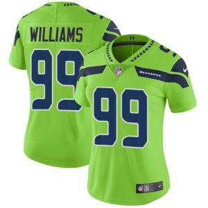 Seahawks #99 Leonard Williams Green Women's Stitched NFL Limited Rush Jersey