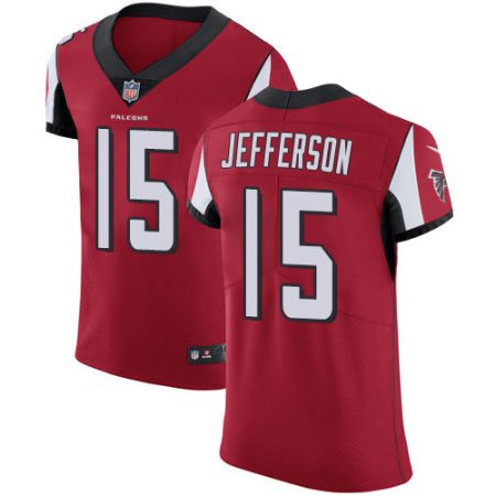 wholesale Falcons #15 Van Jefferson Red Team Color Men's Stitched NFL Vapor Untouchable Elite Jersey