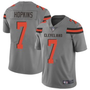 elite Browns #7 Dustin Hopkins Gray Men's Stitched NFL Limited Inverted Legend Jersey