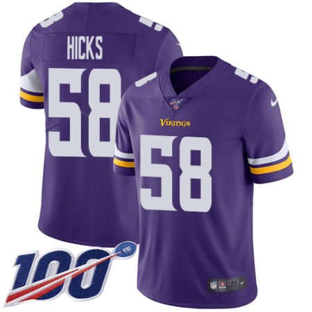 wholesale Vikings #58 Jordan Addison Purple Team Color Youth Stitched NFL 100th Season Vapor Untouchable Limited Jersey