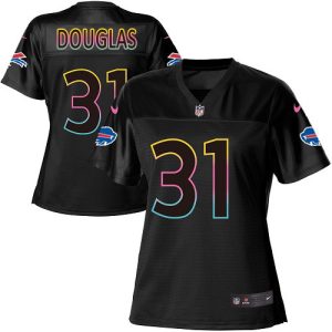 Bills #31 Rasul Douglas Black Women's NFL Fashion Game Jersey