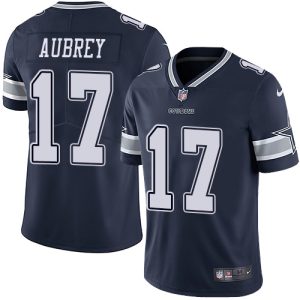 Cowboys #17 Brandon Aubrey Navy Blue Team Color Youth Stitched NFL Vapor Untouchable Limited Jersey