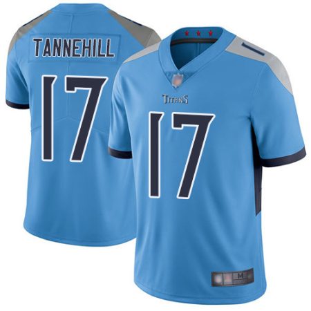 Titans #17 Ryan Tannehill Light Blue Alternate Youth Stitched NFL Vapor Untouchable Limited Jersey