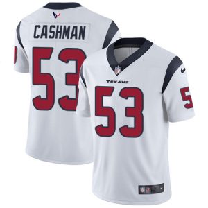 texans #53 blake cashman white men's stitched nfl vapor untouchable limited elite jersey