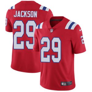 patriots #29 j.c. jackson red alternate youth stitched nfl vapor untouchable limited elite jersey