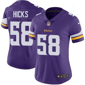 vikings #58 jordan hicks purple team color women's stitched nfl vapor untouchable limited wholesale jersey