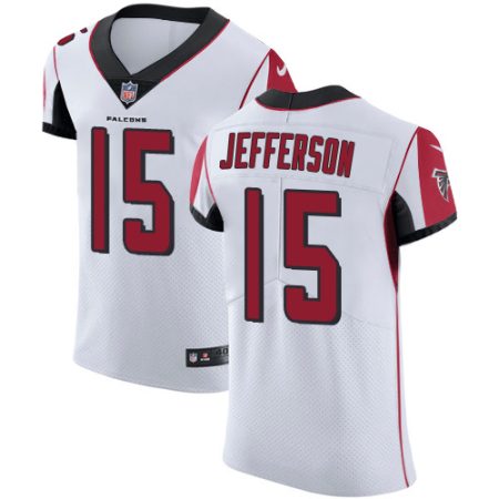 cheap Falcons #15 Van Jefferson White Men's Stitched NFL New Elite Jersey