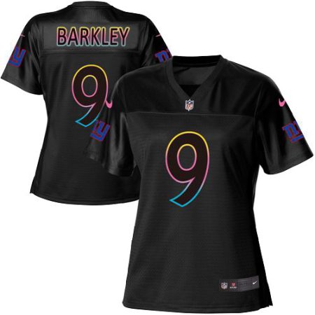 giants #9 matt barkley black women's nfl fashion game cheap jersey