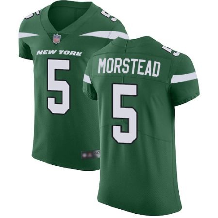 jets #5 thomas morstead green team color men's stitched nfl vapor untouchable elite cheap jersey