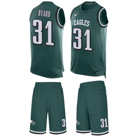 eagles #31 kevin byard green team color men's stitched nfl limited tank top suit wholesale jersey