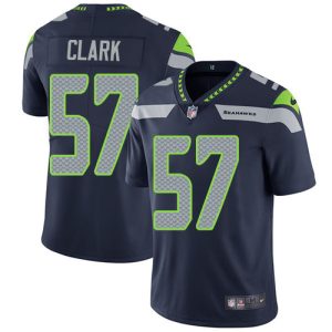 seahawks #57 frank clark steel blue team color youth stitched nfl vapor untouchable limited cheap jersey