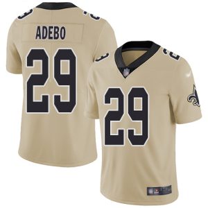 cheap Saints #29 Paulson Adebo Gold Youth Stitched NFL Limited Inverted Legend Jersey