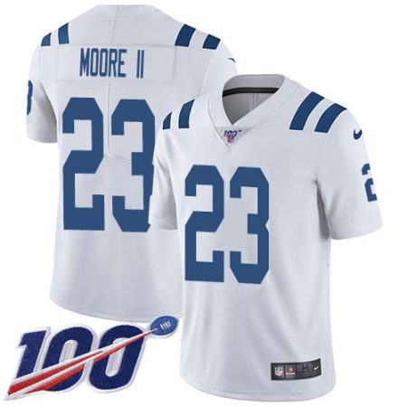 colts #23 kenny moore ii white men's stitched nfl 100th season vapor limited cheap jersey