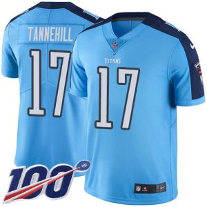 titans #17 ryan tannehill light blue youth stitched nfl limited rush 100th season elite jersey