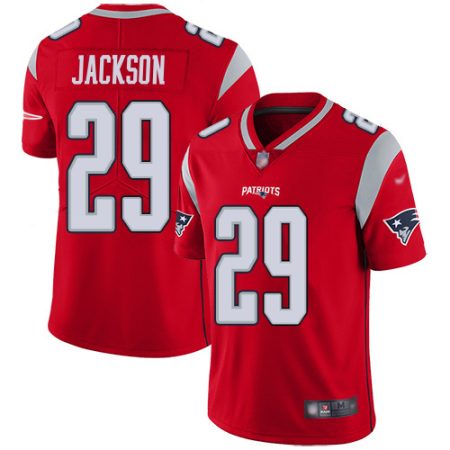 Patriots #29 J.C. Jackson Red Men's Stitched NFL Limited Inverted Legend Jersey