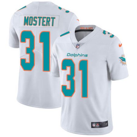 Dolphins #31 Raheem Mostert White Men's Stitched NFL Vapor Untouchable Limited Jersey