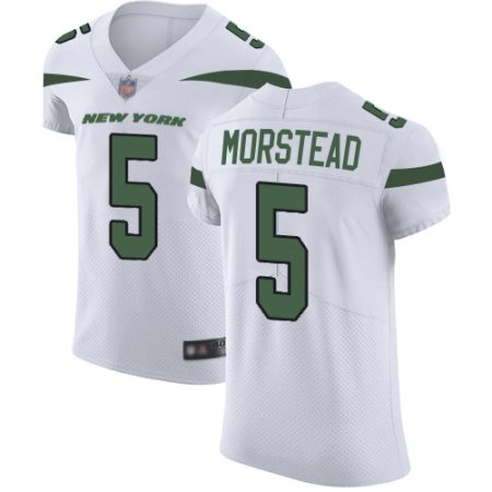 jets #5 thomas morstead white men's stitched nfl vapor untouchable elite cheap jersey