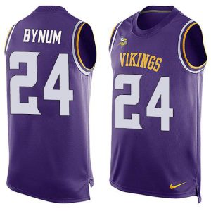 vikings #24 camryn bynum purple team color men's stitched nfl limited tank top cheap jersey