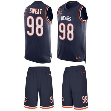 Bears #98 Montez Sweat Navy Blue Team Color Men's Stitched NFL Limited Tank Top Suit Jersey