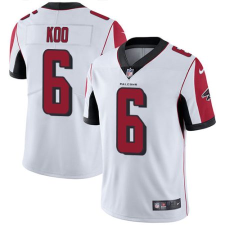 falcons #6 younghoe koo white stitched youth nfl vapor untouchable limited wholesale jersey