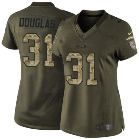 bills #31 rasul douglas green stitched women's nfl limited 2015 salute to service cheap jersey