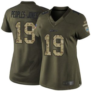 lions #19 donovan peoples-jones green women's stitched nfl limited 2015 salute to service cheap jersey