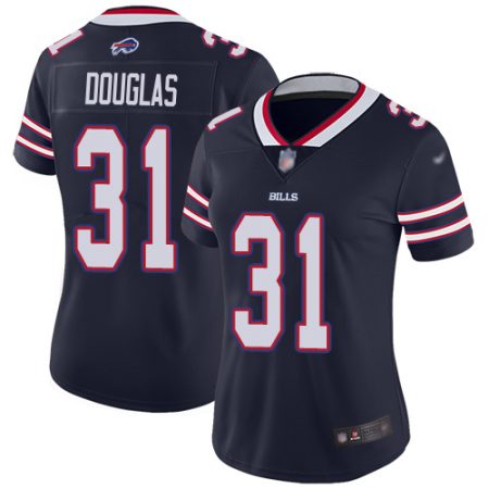 wholesale Bills #31 Rasul Douglas Navy Women's Stitched NFL Limited Inverted Legend Jersey